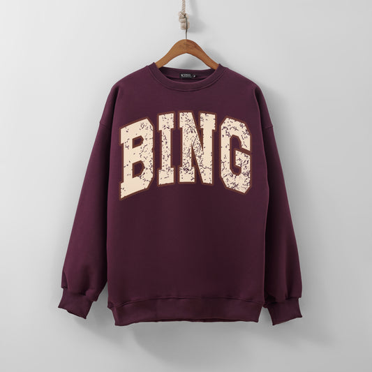 Bing burgundy sweatshirt